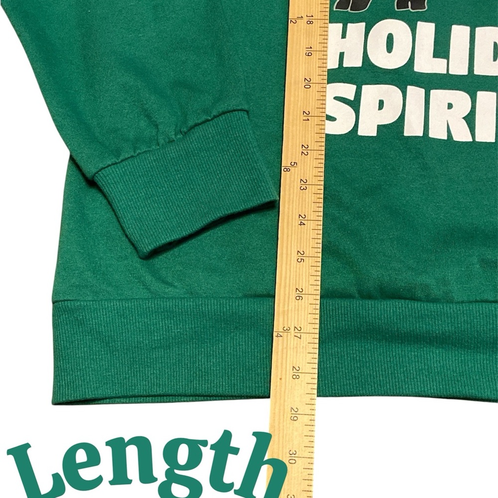Holiday Time Green Holiday Spirits Sweatshirt - Picture 2 of 5